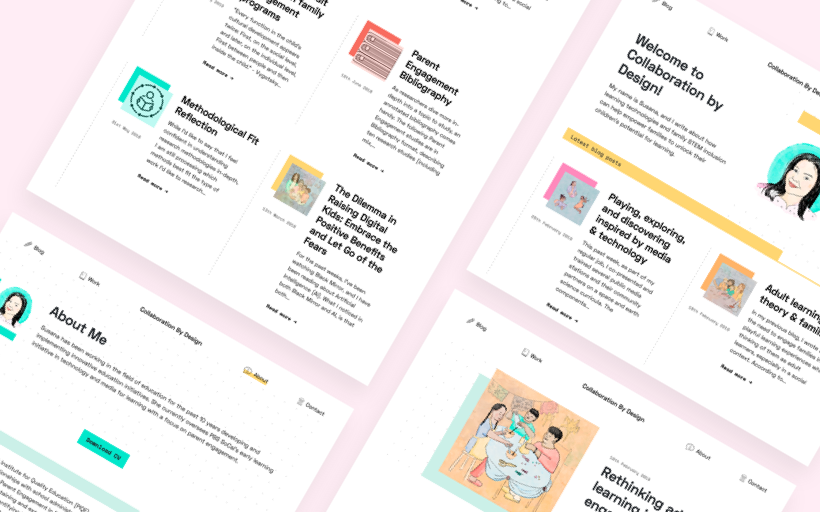 Photo of Visual identity and website design and development for post-doc education researcher