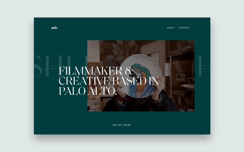 Photo of Website and visual identity for @AshHasACamera